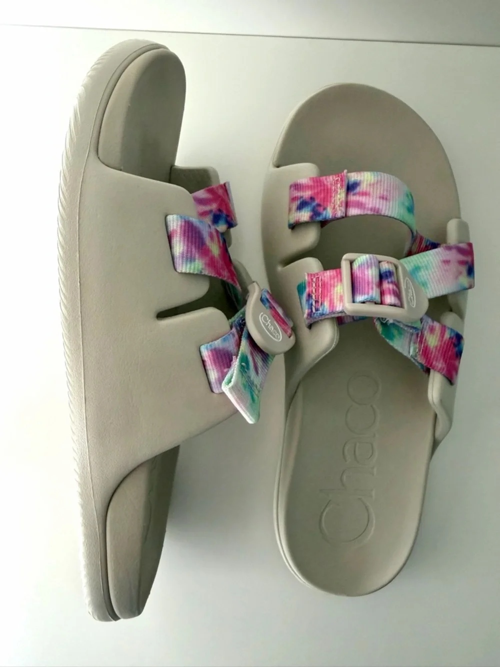 Chaco Chillos Slide Sandals Tie Dye Multicolor | Kids Size 5